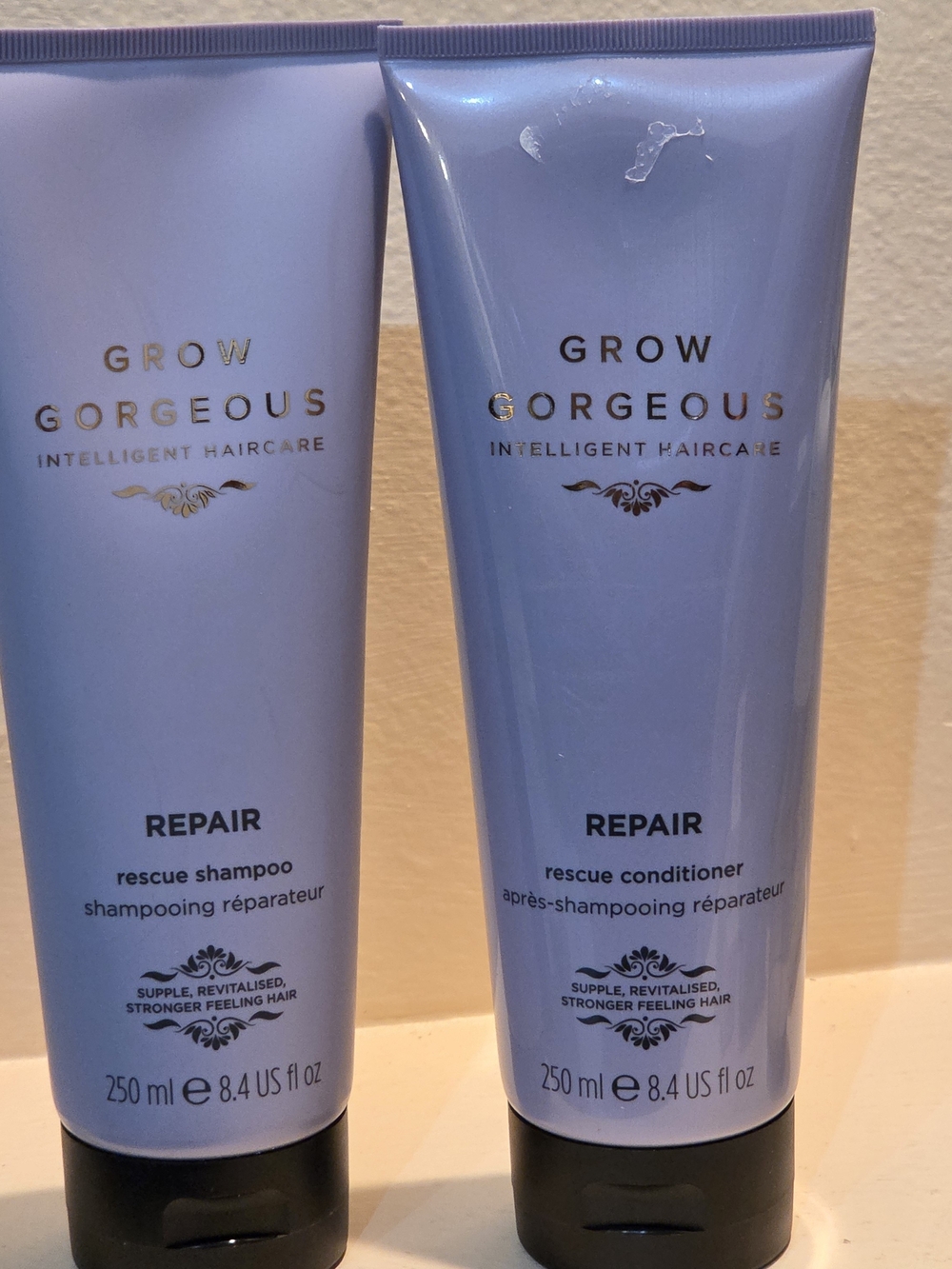 Grow Gorgeous Repair Rescue Shampoo & Conditioner Duo 250ml / 8.4 fl oz Each New